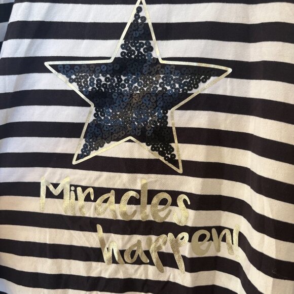 Thyme Maternity Striped Long Sleeve Shirt Black White NWT Size: 4XL Plus size - Picture 3 of 7